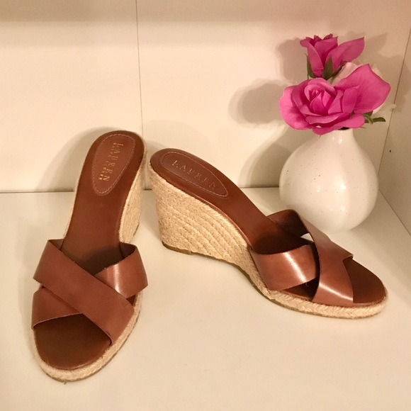 Lauren Ralph Lauren Allison Slip-on Wedges 8 - Picture 2 of 11